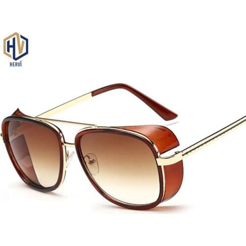 Cheaper Iron Man Matsuda Sunglasses Men Square Sun Glasses Brand Designer Women Punk Sunglass Trend Street Shooting