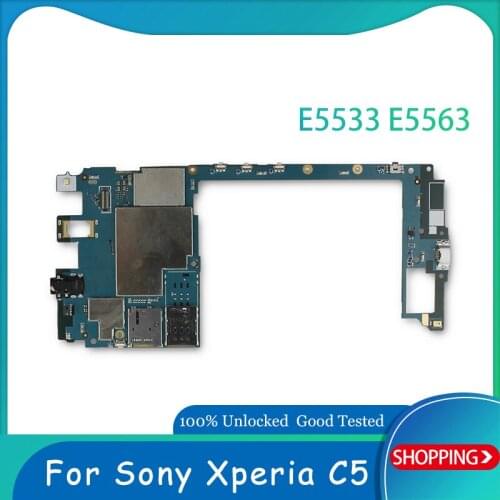 Original Unlocked Full Function Motherboard Mainboard Logic Board For Sony Xperia C5 E5533 E5563 Motherboard With Full Chips
