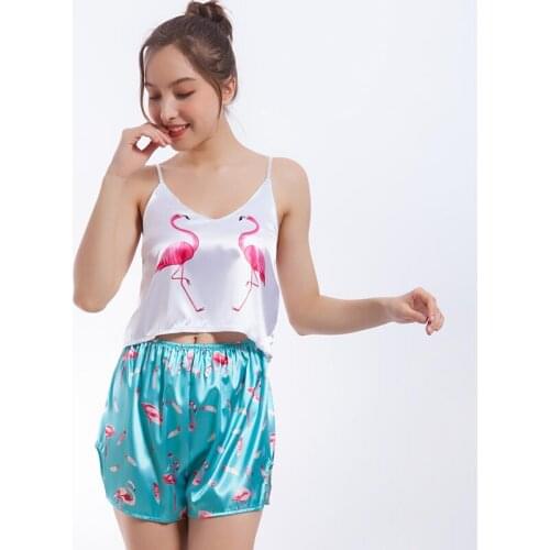 PERFERING Women's Silk Pajamas