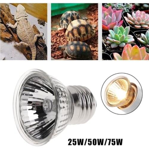 Reptile Bask Back Light 110V US Turtle Warming Lamp Full Spectrum UVA UVB Ultraviolet Bulb Low Consumption Pet Products 25/50/75