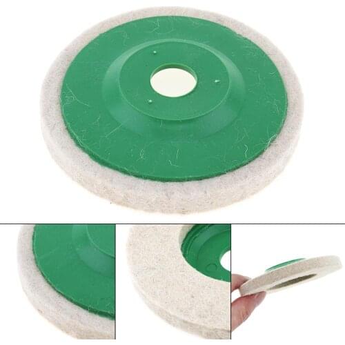 Precision Soft White Wool Polishing Plate Felt Wheel Buffing Pads Polishing Disc for Metal Glass Ceramics Polishing Grinding