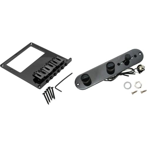 Previewed Plate 3-Way Switch for Fender Tele Telecaster with 6 Saddle Tele Bridge Tailpiece Tele TL Guitar Bridge