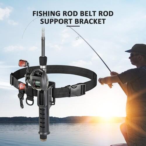 Fishing Rod Belt Adjustable Fishing Waist Belt Fish Rod Belly Support Holder Stand Up Pole Holder For Fishing Accessories