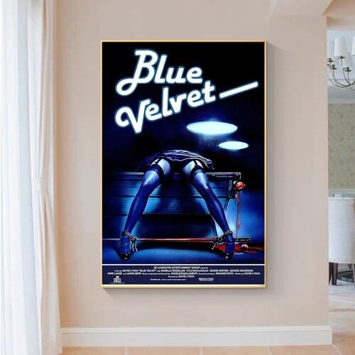 SP038 Silk Cloth Wall Poster BLUE VELVET Movie Art Home Decoration Gift