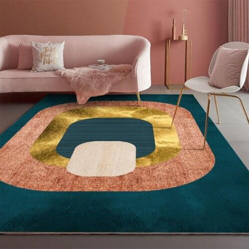 Modern Geometric Carpet for Living Room Kids Play Parlor Mat Home Decor Tatami Sofa Table Area Rugs Polyester Floor Mat