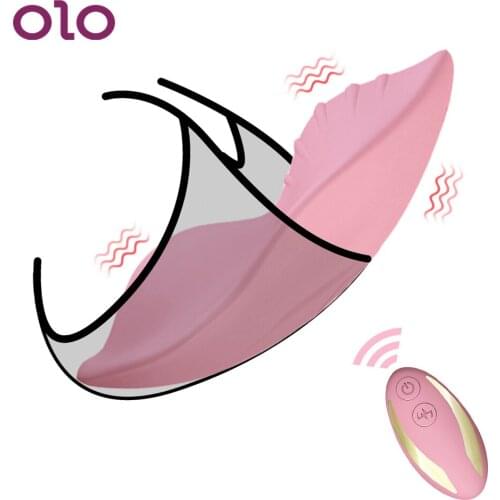 OLO 9 Modes Wearable Panties Vibrator Remote Control Rechargeable Clitoris Stimulator Silicone Erotic Toys Sex Toys For Women