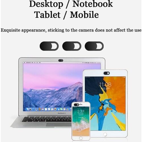 3Pcs Universal WebCam Cover Shutter Magnet Slider Camera Cover for iPhone Laptops PC Phone Lens eye WebCam Cover Privacy Sticker