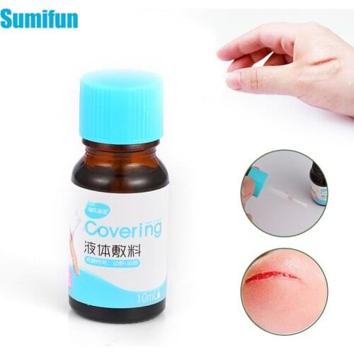 10ml Waterproof First Aid Liquid Bandage for Small Cut Wounds Healing Gel Medical Disinfecting Rapid Hemostasis Plaster