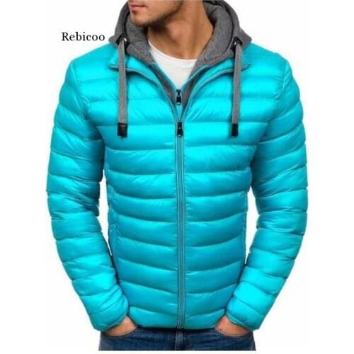 Winter Men Jacket Casual Hooded Mens Jackets and Coats Thick Parka Men Outerwear Plus Size 3Xl Zipper Male Streetwear