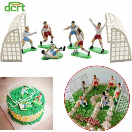 1 Set Football Game Soccer Sport Cake Decoration Party Decoration Birthday Party Kids Doll Toy Home Decor DIY Gifts Cake Tools