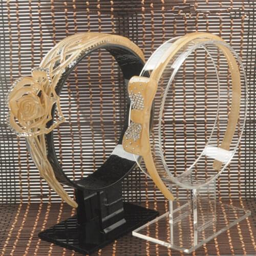 1 PCS Acrylic Hairband Headband Display Stand Hairpin Display Rack Hair Hoop Jewelry Holder Showcase Shelf