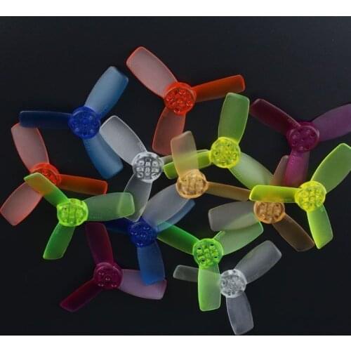 10 Pairs Emax T2345 Prop 2.3x4.5 Inch 48mm 1.5mm Hole Bullnose Transparent 3-Blade CW CCW 2345 Propeller For Babyhawk RC drone