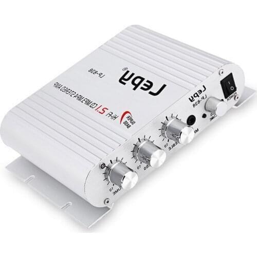 2.1 channel DC 12V 200W mini car HI-FI digital amplifier without adapter Amusement Accessories LP838 newest