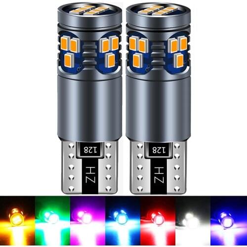 2x T10 W5W LED Canbus Car Clearance Parking Lights Bulb For Mini Cooper Subaru Volvo Audi Seat Leon Honda Kia Hyundai Auto Lamp