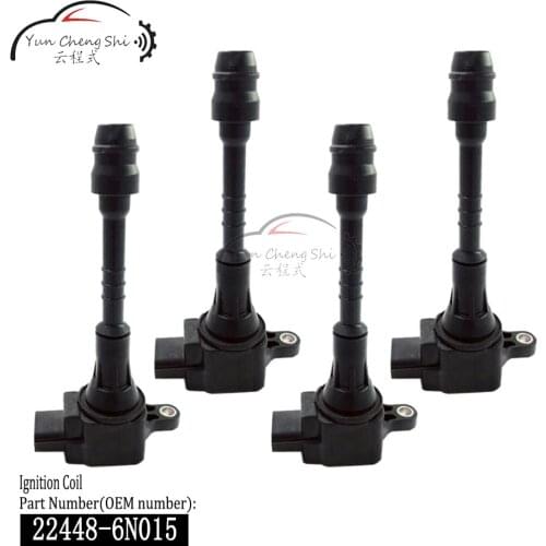 4pcs/lot auto part Ignition Coil 22448-95F0A For Nissan ALMERA TINO V10 II N16 Sentra AVENIR PRIMERA WP11 WP12 P11 P12