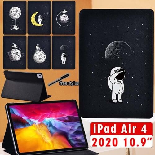 For IPad Air 4 Case Ultra-thin PU Leather Tablet Stand Folio Cover for Apple IPad Air 4 10.9 Inch 2020 Protective Shell