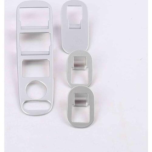 For Honda HRV HR-V Vezel 2014-2018 2019 Carbon Fiber Car Door Armrest Panel Window Lift Switch Button Cover Trim