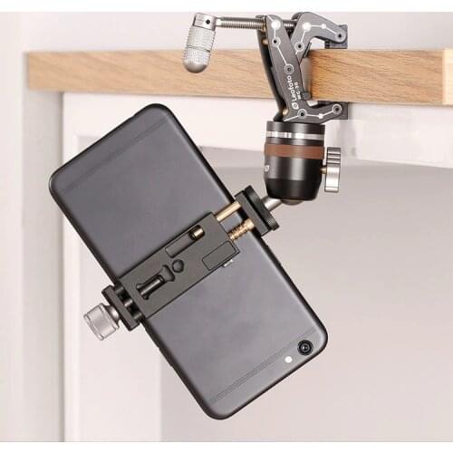 Phone Travel Clamp Kits with Go Anywhere Multi Clamp, Micro Ballhead and Phone Tripod Mount for iPhone Smartphone Phonegrapher