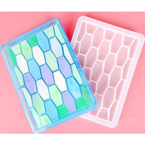 Big Size Epoxy Mold Honeycomb Large Square Tray Silicone Mold Plaster Mold Cement pallet mould