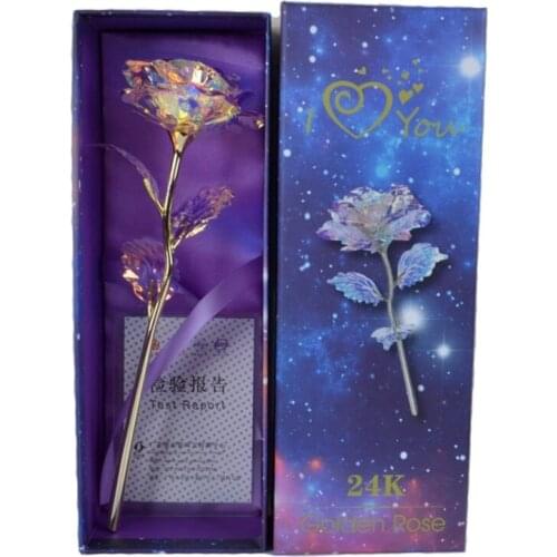 2020 Valentines Day Creative Gift Star Gold Foil Rose Creative Gold Rose Teachers Day Gift Home Garden Decoration Crafts