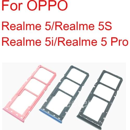 SIM Card Tray For Realme 5i 6i Sim Card Slot Tray Holder Adapter Replacement Parts