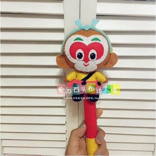 Little monkey hand ringing toy Felt kit Non-woven cloth Craft DIY Sewing set Felt Handwork Material DIY needlework supplies