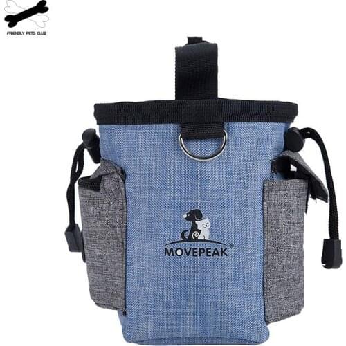 Small Climbing Pet Bag Training Dog Cat Waist Bags Paly Game Easy Carry Outing Food Snack Random Folding Bowl Water