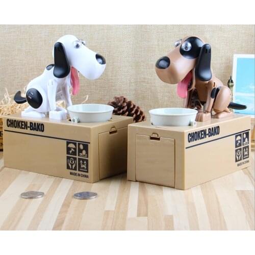 Cute Small Dog Piggy Save Money Bank Saving Money Pot Coin Box Can Creative Kids Birthday Gifts Robotic Dog Money box kid