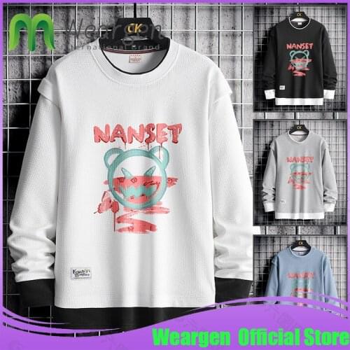 Weargen Fashion Brand Hip Hop Men Hoodies Autumn Mens Sweatshirts Casual Pullover Street Wear Clothing Mens Harajuku WY8614