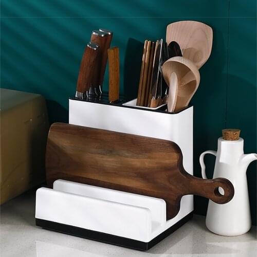Multi-functional Kitchen Storage Rack Home Knife Stand Chopping Board Rack Pot Lid Cutlery Holder Kitchen Utensil Organizer