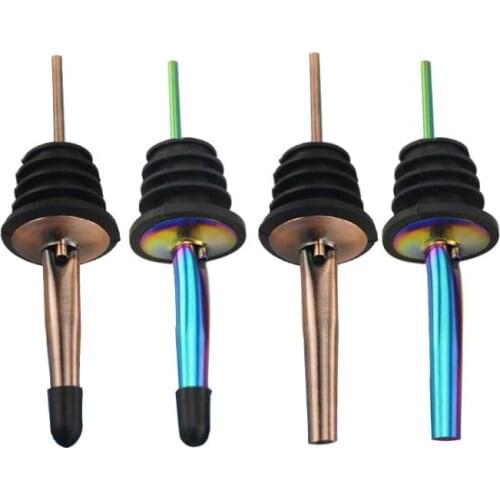 Stainless Steel Liquor Spirit Pourer Free Flow Wine Bottle Pour Spout Stopper Speed Pourer Bar Wine Accessories SN3131