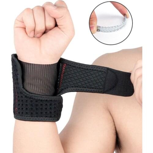 1PCS Tennis Neoprene Wrist Support Weight Lifting Pressurized Wristband Spring Brace Volleyball Golf Wrist Protection