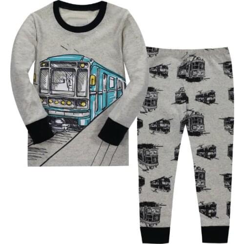 New Kids Sleepwear Set Baby Boys Girls Christmas Pajamas Suit Santa New Year Cartoon Nightwear Toddler Children Clothing