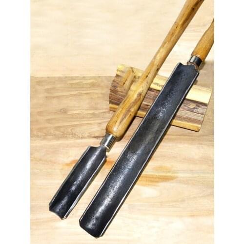 Wasteland Knife Woodworking Embryo Cutter Pure Hand Forging Lathe Knife Traditional Hand-held Large Blanker Wood Turning Tool