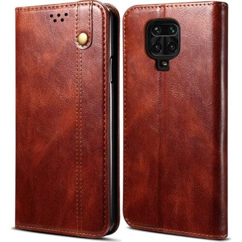 Redmi Note 9 Pro Luxury Retro Leather Wallet Phone Case For Xiaomi Redmi Note 9 Pro Max Note 9S Flip Cover Card Slot Stand Case