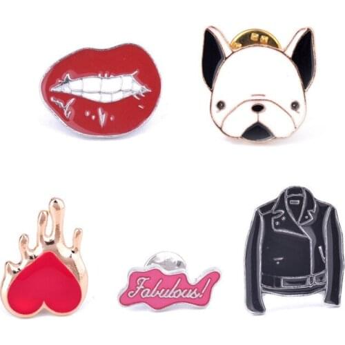 Ruphi Brooches Lips For Clothes