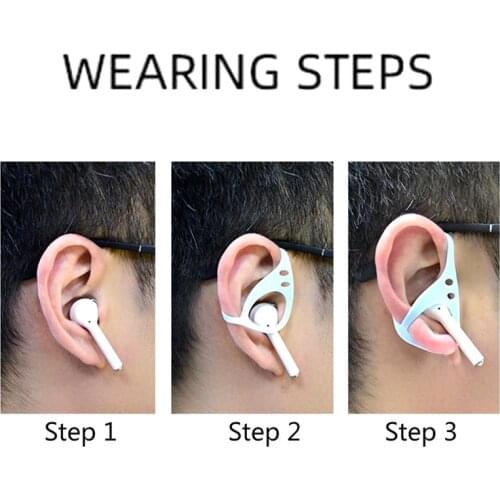 Silicone Ear Hook Bluetooth Earphones Anti-lost Anti-Drop Clip Wireless Headset Earhooks Earphone Protector For Air-pods 1/2 New