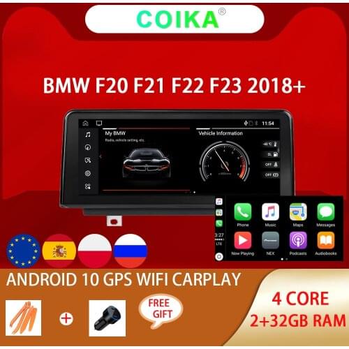 Android 10.0 System Car GPS Navi Stereo For BMW F20 F21 2017 2018 EVO WIFI BT Google SWC Carplay IPS Touch Screen 2+32GB Radio