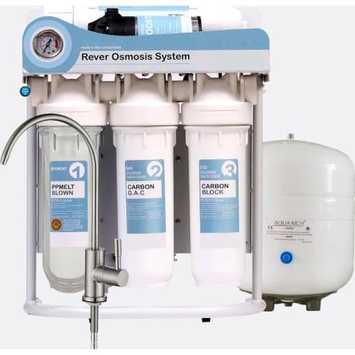 2019 PREMIUM QUALITY Househould Five Stage Reverse Osmosis System with Faucet and Tank-50GPD,Power:220 - 240V/EU two Pin Plug