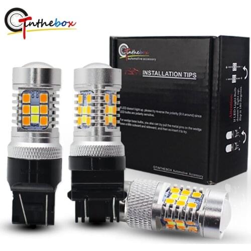 Gtinthebox P21/5W LED 1157 3157 7443 Led Bulbs 3030 led White/Amber Switchback Car driving/parking lights and the signal turnin