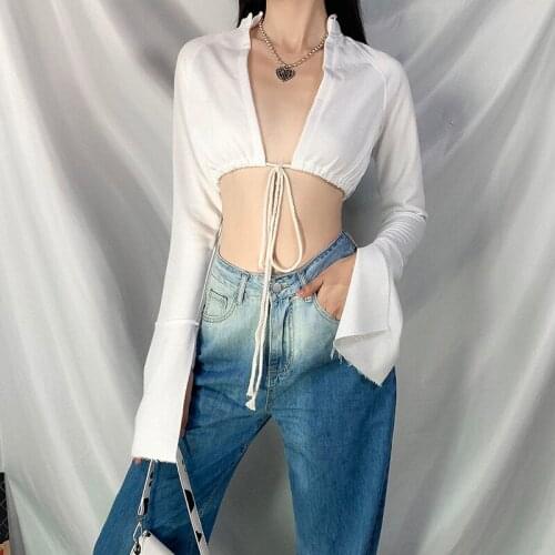 Fashion Jazz Dance Mesh Tops Women Bandage Dj Pole Dance Clothing Gogo Stage Performance Wear DJ DS Crazy Party Clothes YB1236