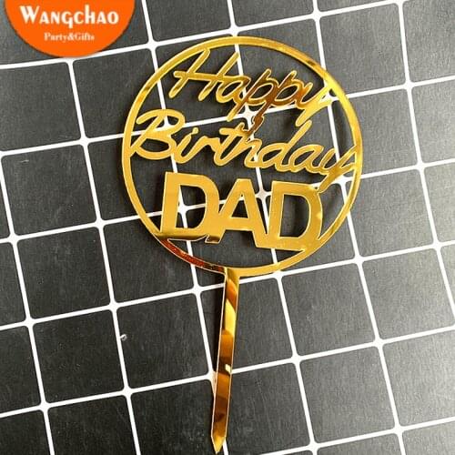 Mom and Dad Birthday Cake Decoration Party Favors Cake Topper Daddy Birthday Party Cake Decorations Favors Supplies