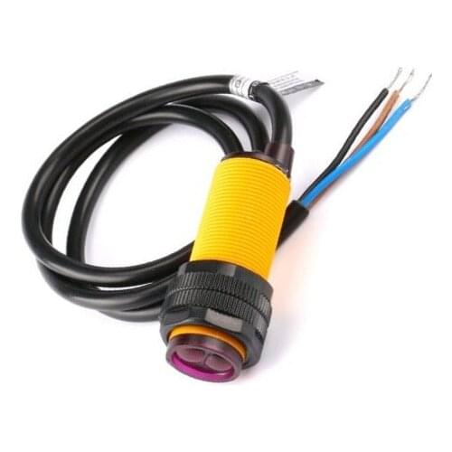 Smart Car Robot E18-D80NK Infrared Obstacle Avoidance Photoelectric Sensor Proximity Switch 3-80cm Detection Range Adjustable