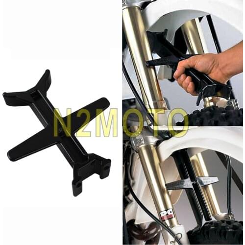Black Moto 21.5cm Height Motocross Dirt Bike Mini Fork Support 8.5" Brace Tie Down for YAMAHA SUZUKI Fork Seals Protection