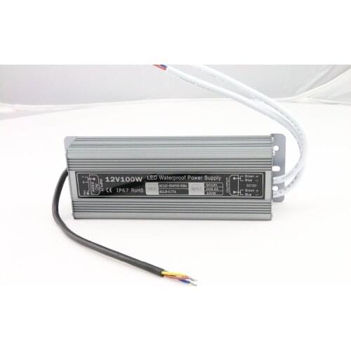 10 pcs LED High-quality waterproof power supply IP67 DC 12V transformer 100W 8.3A led Driver for led strip energy saving