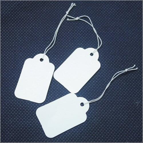 1000pcs kraft paper price tags paper labels size 35x25mm garment labels jewelry packages findings and fittings new labels