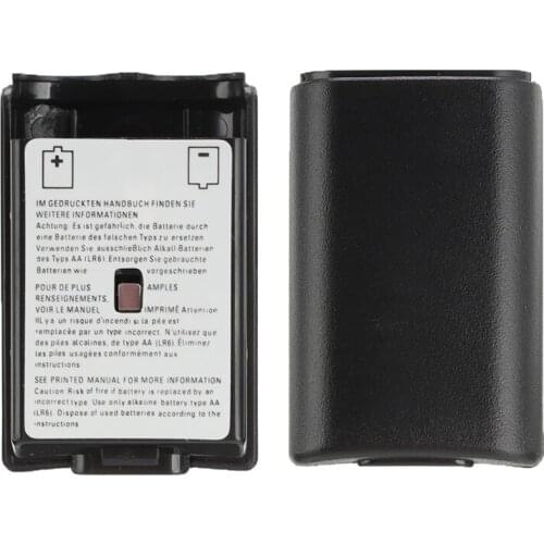 2 Pcs/Lot ABS White Black Housing Case Replacement For XBOX 360 Wireless Controller Battery Back Cover Accessories Dropshipping