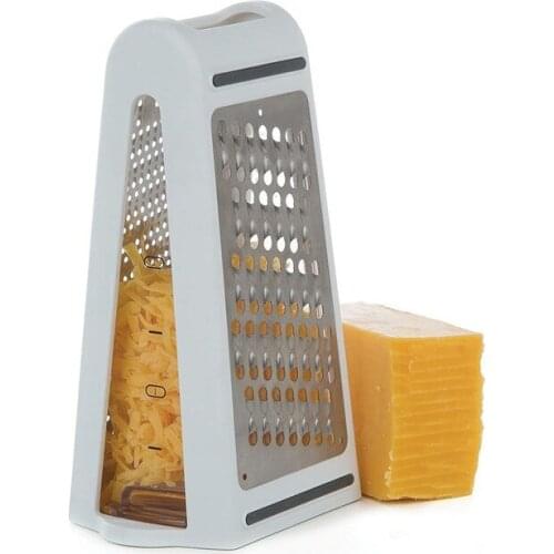 2 Sided Blades Cheese Vegetables Grater Carrot Cucumber Slicer Cutter Box Container Kitchenware Stainless Case kitchen tool