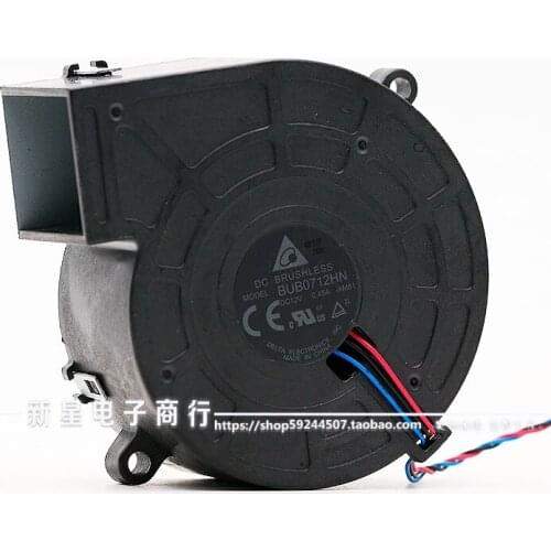 Delta Electronics BUB0712HN DC 12V 0.45A 70x70x33mm 3-wire Server Projector Fan
