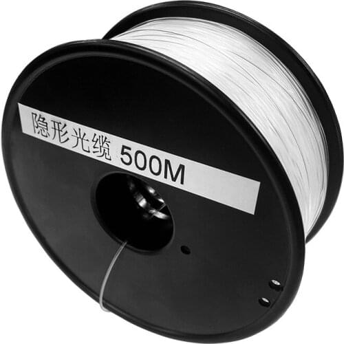 500M Transparent Invisible Optical Fiber Indoor Single-mode Single-core FTTH Optical Fiber To Household